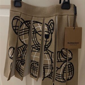 Burberry Beige Bear A-Line Skirt